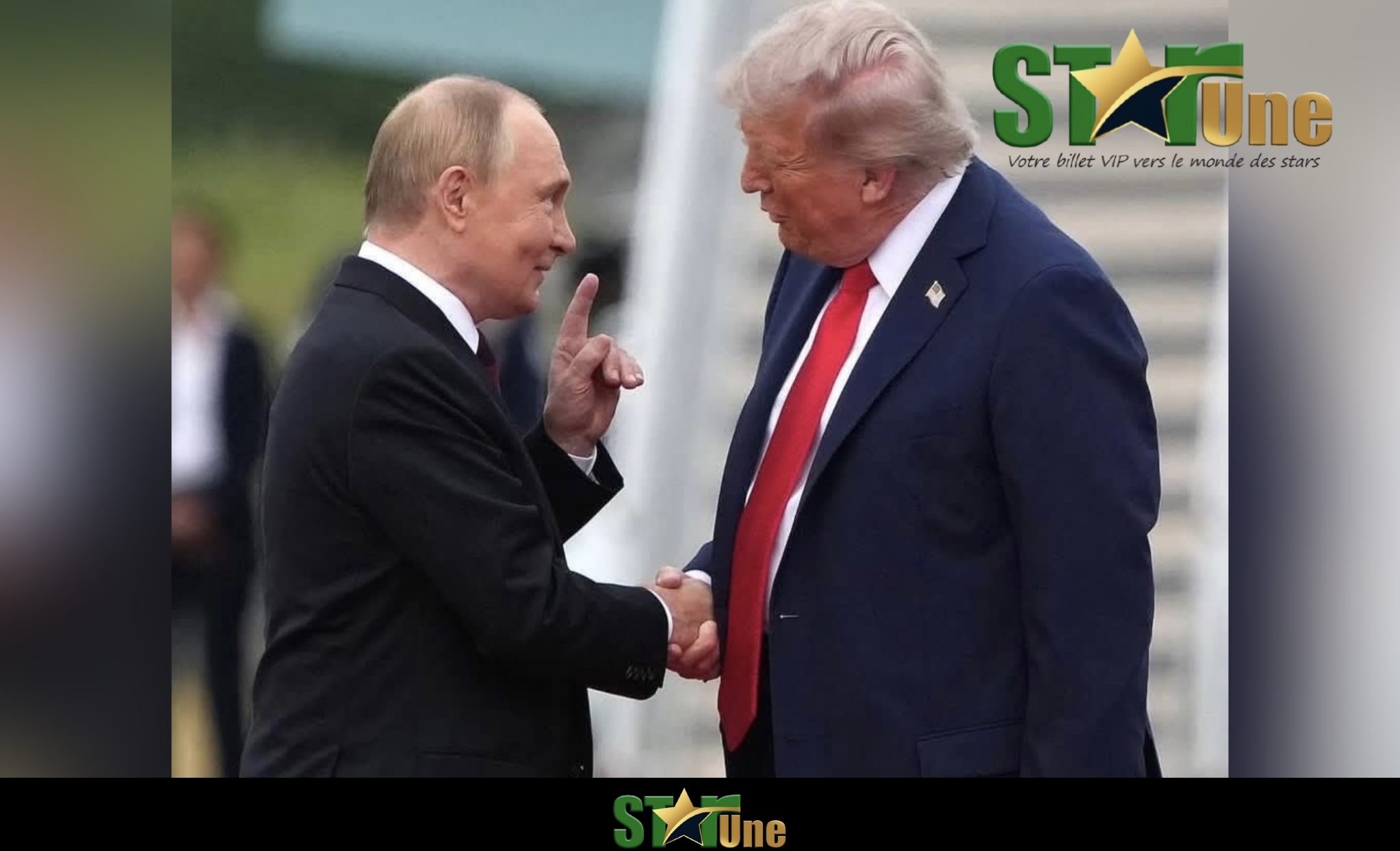 Voici la 1ʳᵉ phrase que Poutine lance à Trump sur le tapis rouge